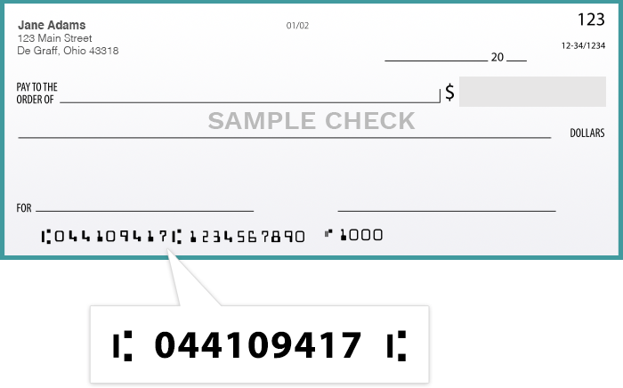 Check Image Routing Number